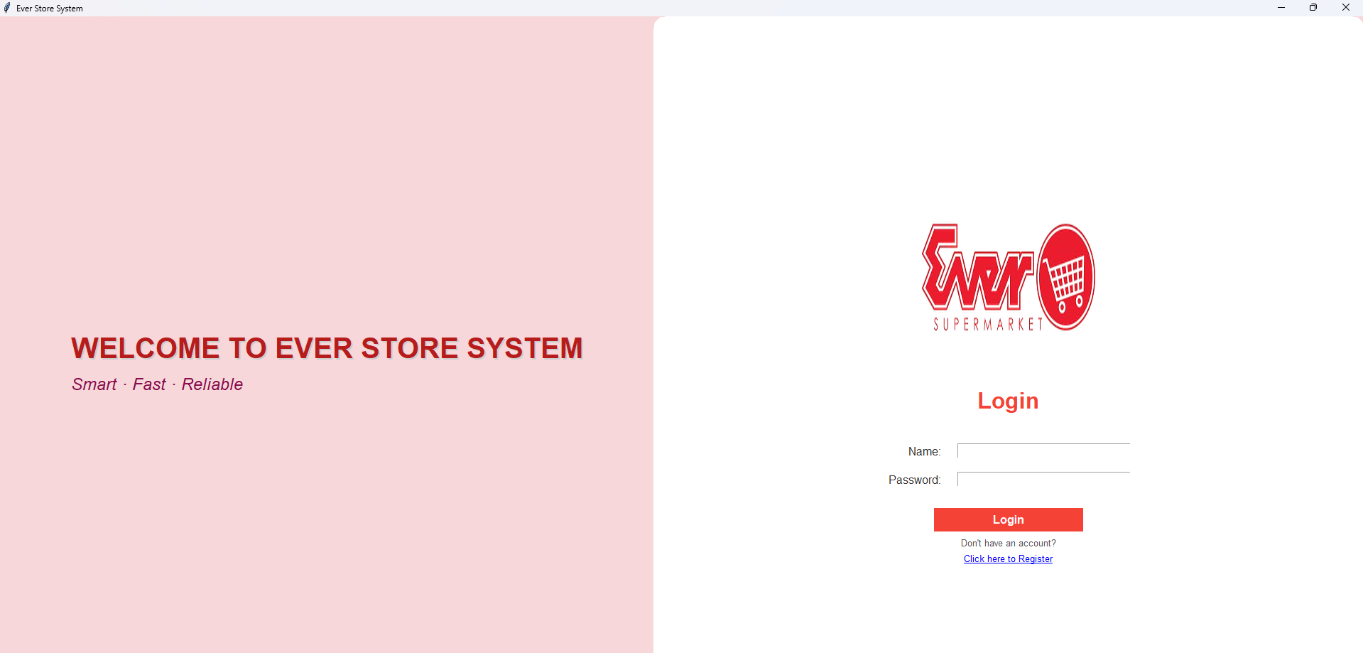 Ever Store Login Page